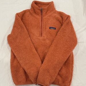 Patagonia Rust Fleece Half-Zip Pullover
